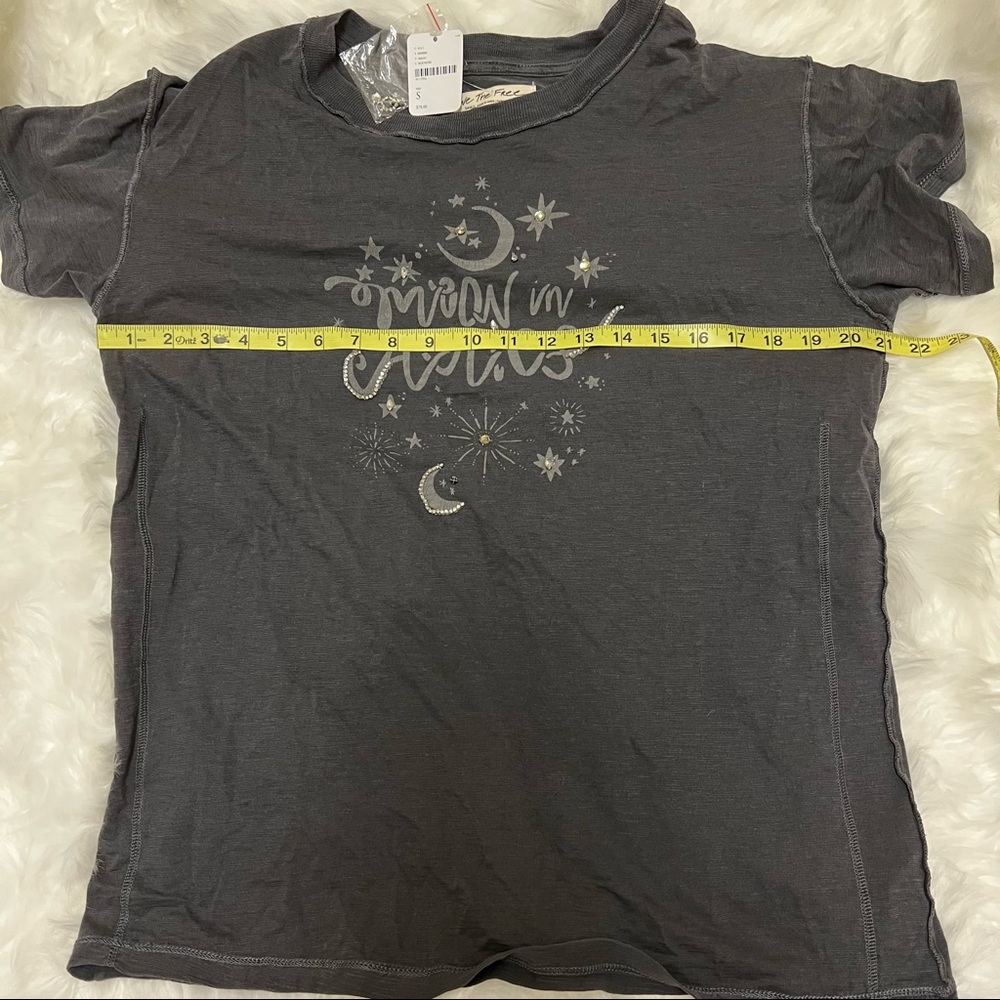 Free People / We The Free “Moon In Aries” Loose Flowy T-Shirt Size Small - Picture 6 of 7